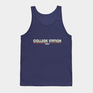 Retro College Station Texas Tank Top